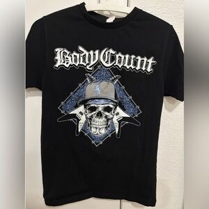 Body count Ice T men’s small T-Shirt bloodlust tour Europe rock rap metal skull